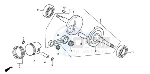 PK50S drawing CRANKSHAFT/PISTON