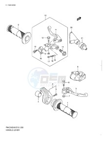 RM-Z450 EU drawing HANDLE LEVER