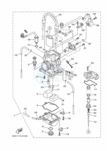 YZ125 (B4XJ) drawing CARBURETOR