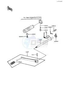 KZ 650 H [CSR] (H3) [CSR] drawing GEAR CHANGE MECHANISM -- 83 H3- -