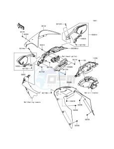 NINJA ZX-10R ABS ZX1000KFFA FR XX (EU ME A(FRICA) drawing Cowling