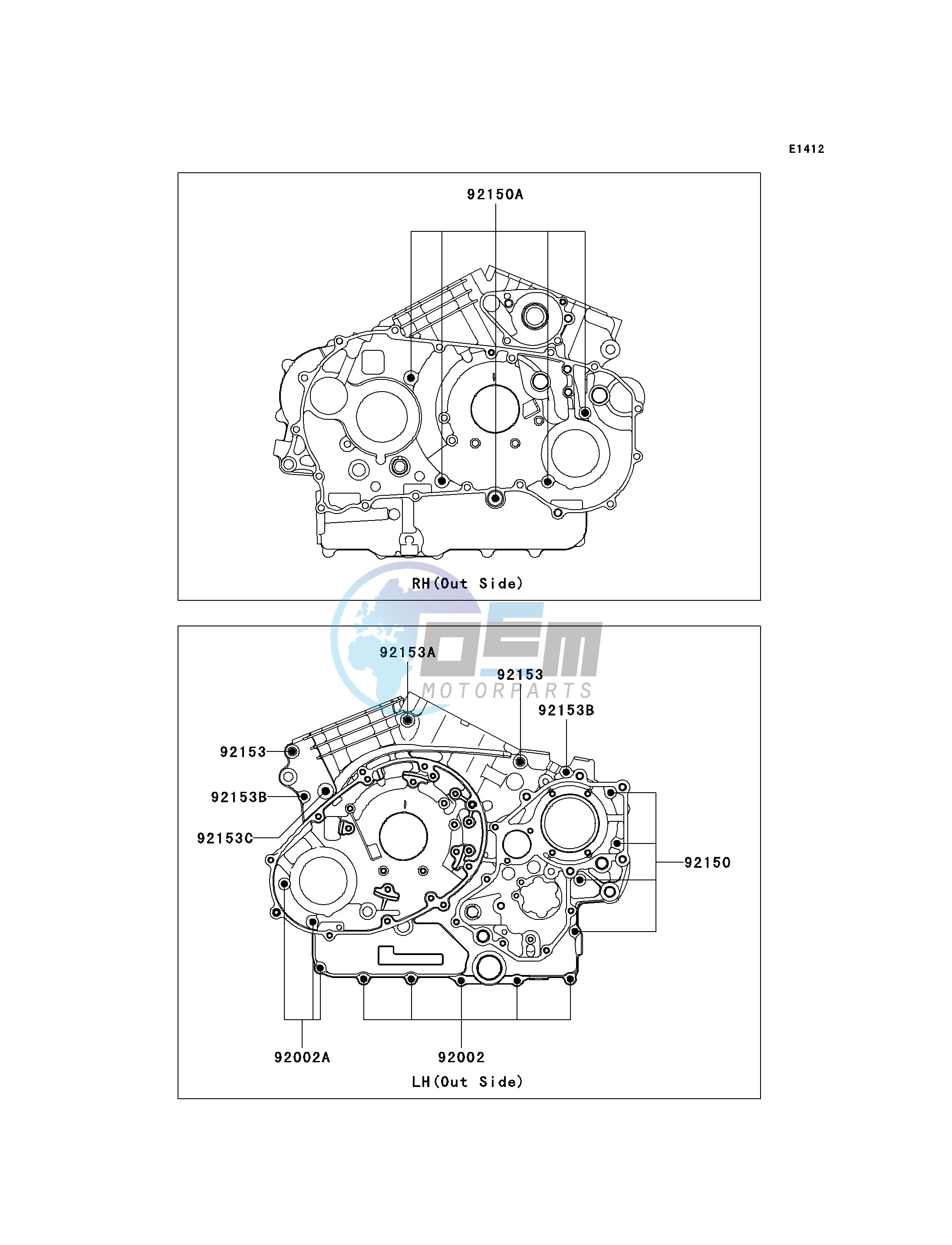 CRANKCASE BOLT PATTERN-- A1_A2- -