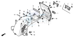 GL1800 drawing REAR FENDER (1)