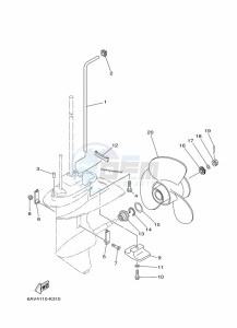 FT9-9GEX drawing LOWER-CASING-x-DRIVE-2