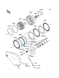 VN2000 CLASSIC VN2000H8F GB XX (EU ME A(FRICA) drawing Clutch