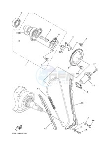 YFM700R YFM70RSSH RAPTOR 700R SE2 (B469) drawing CAMSHAFT & CHAIN