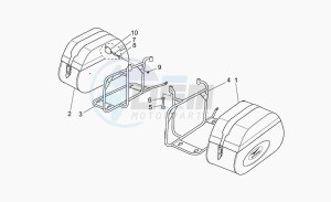 California 1100 Stone EV/EV Touring/80 drawing Frau leather side cases