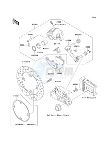 ZR 1000 A [Z1000] (A1-A3) drawing REAR BRAKE