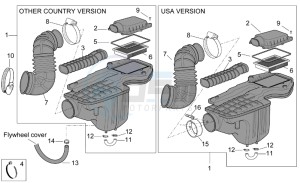 Scarabeo 500 drawing Air box