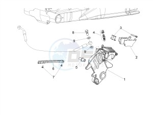 SHIVER 900 E4 ABS NAVI (NAFTA) drawing Rear brake caliper