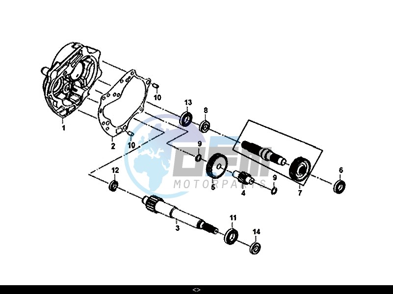 MISSION CASE-DRIVE SHAFT