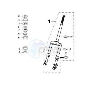 VIVA NCO EU1 drawing FRONT FORK / STEERINGHEAD