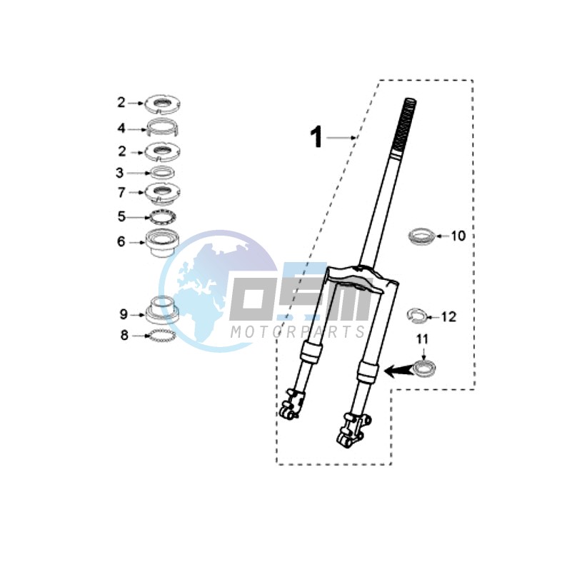 FRONT FORK / STEERINGHEAD