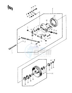 KZ 400 S [SPECIAL] (S) [SPECIAL] drawing FRONT HUB_BRAKE -- 75 S- -