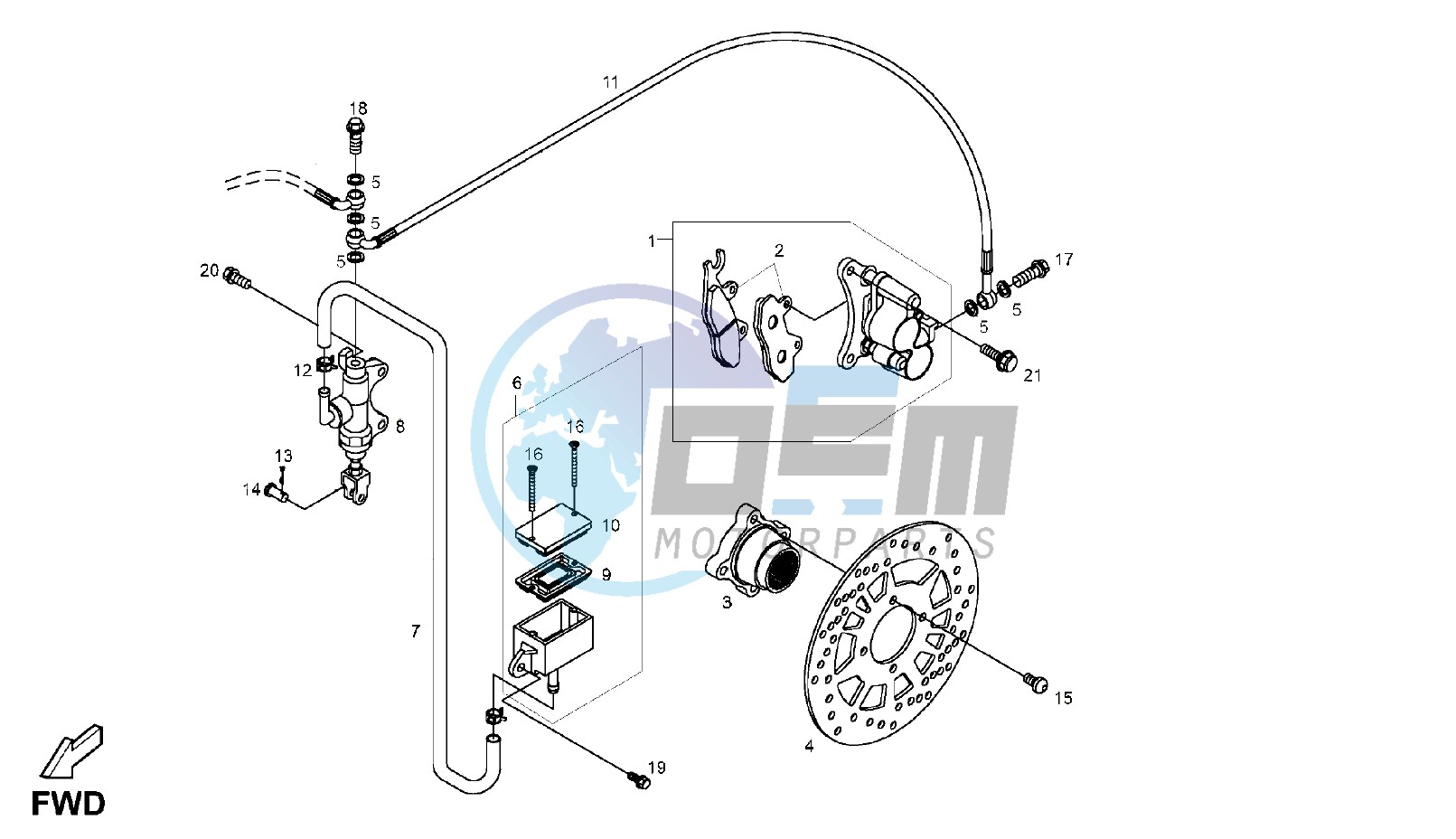 REAR BRAKE SYSTEM DISC BRAKE