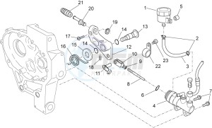 MGS-01 Corsa 1200 1380 drawing Rear master cylinder