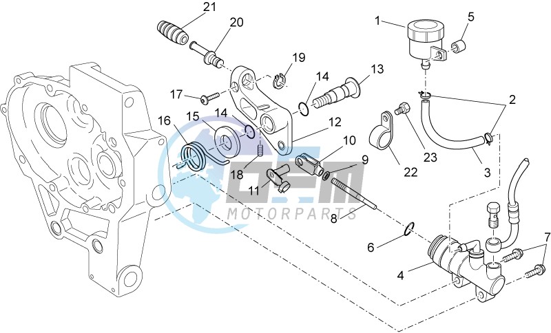 Rear master cylinder