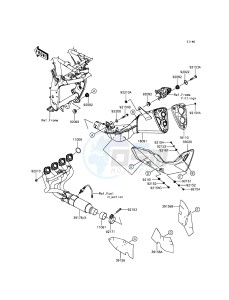 Z800 ABS ZR800DDS UF (UK FA) XX (EU ME A(FRICA) drawing Muffler(s)