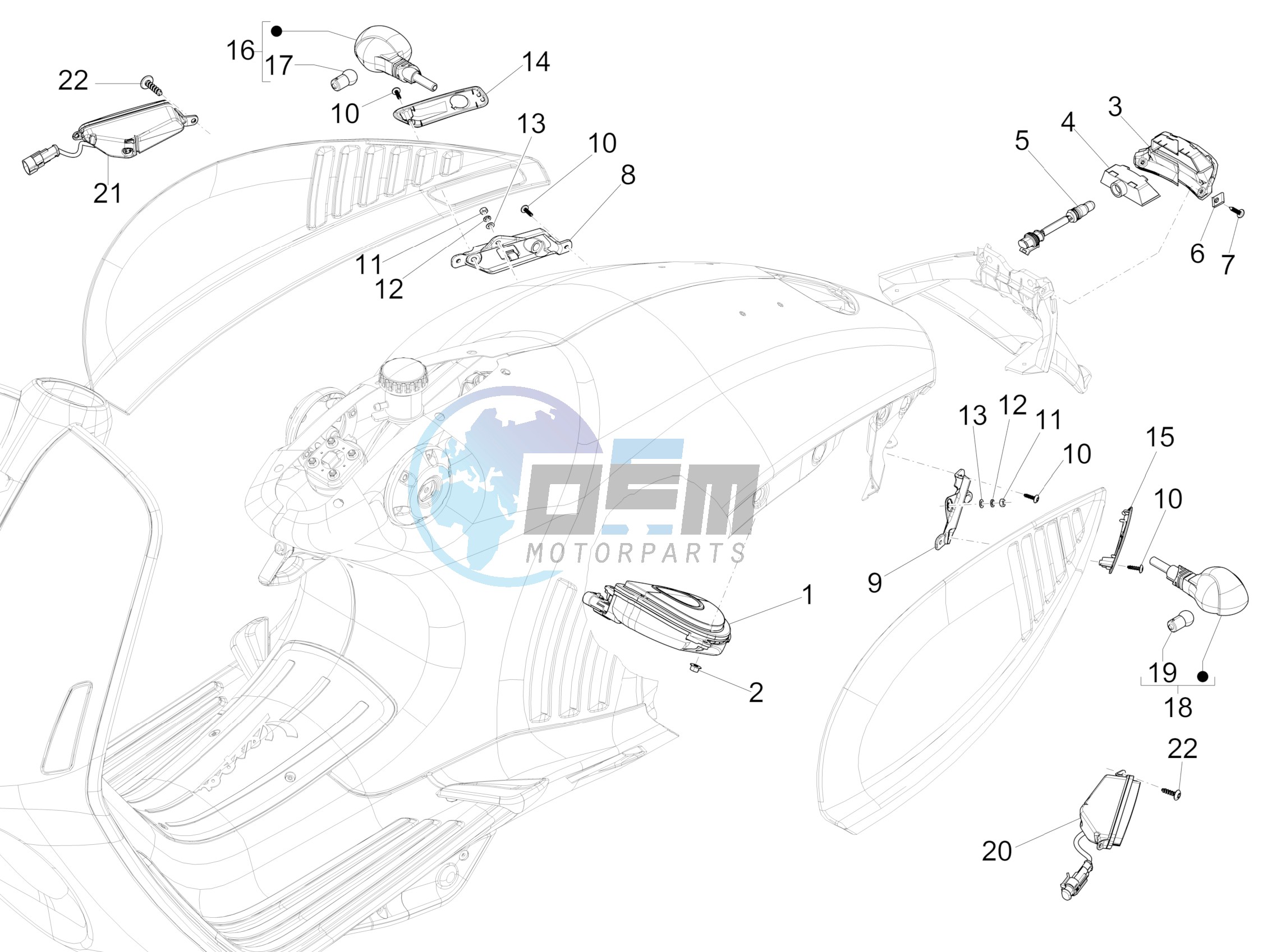 Rear headlamps - Turn signal lamps