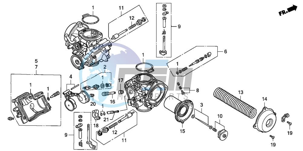 CARBURETOR (COMPONENT PARTS)