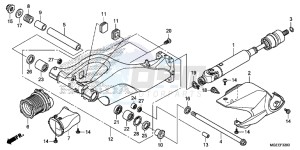 VFR1200FDF VFR1200F Dual Clutch E drawing SWINGARM