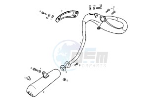 SENDA SM DRD RACING LTD - 50 cc drawing SILENCER