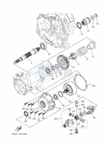 YXZ1000ET YXZ1000R SS (BASU) drawing MIDDLE DRIVE GEAR