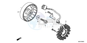 CBR600FAB CBR600F ABS E drawing GENERATOR