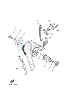 XT250 XT250M (B1UC) drawing CAMSHAFT & CHAIN