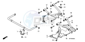 CB650FAG CB650F 6ED drawing REAR ARM