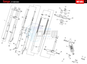 TANGO-50-MOTARD-WHITE drawing SUSPENSION