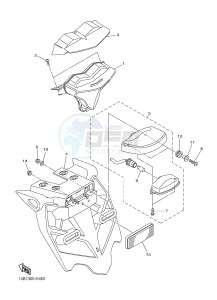 YZF-R1 998 R1 (1KB8 1KB9) drawing TAILLIGHT