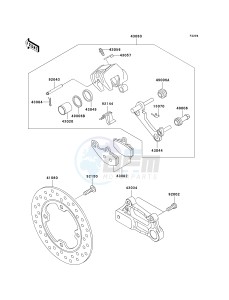 ZX 600 J [ZZR600] (J6F-J8F) J8F drawing REAR BRAKE