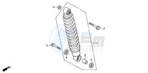 TRX350TM RANCHER S drawing REAR CUSHION