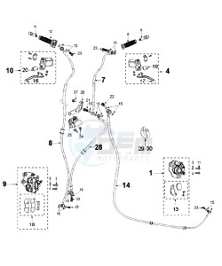 DJANGO 125 ALLURE drawing BRAKE SYSTEM