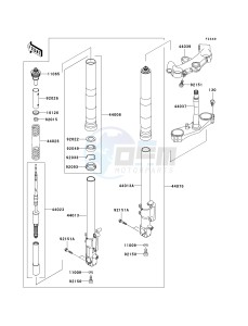 ZX 1200 A [NINJA ZX-12R] (A1) [NINJA ZX-12R] drawing FRONT FORK