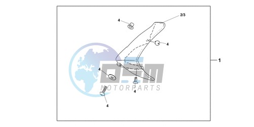 KNUCKLE VISOR SET