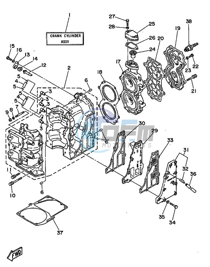 CYLINDER--CRANKCASE