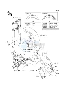 VN 1600 D [VULCAN 1600 NOMAD] (D6F-D8FA) D8FA drawing FENDERS