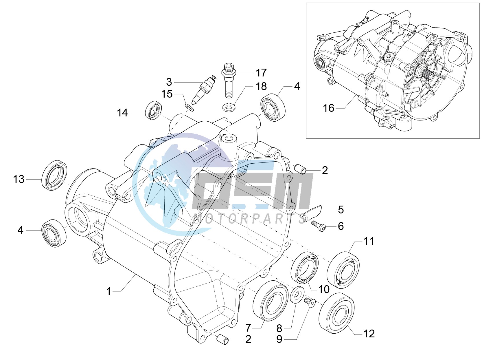 Transmission cage