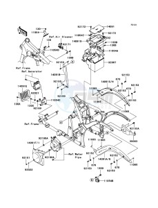 VN900 CLASSIC VN900BCF GB XX (EU ME A(FRICA) drawing Frame Fittings