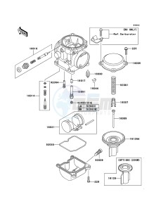 KLE500 KLE500B7F GB XX (EU ME A(FRICA) drawing Carburetor Parts