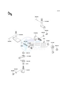 KAF 620 E [MULE 3010 4X4] (E6F-E8F) E7F drawing GEAR CHANGE MECHANISM