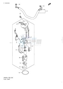 AN400 ABS BURGMAN EU drawing FUEL PUMP