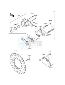 NINJA_300 EX300AFF XX (EU ME A(FRICA) drawing Rear Brake