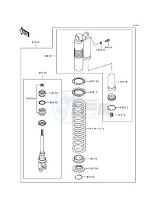 KX 125 J [KX125] (J2) [KX125] drawing SHOCK ABSORBER