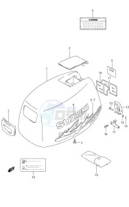 DF 9.9 drawing Engine Cover