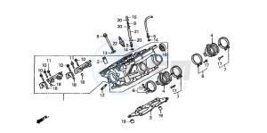 ST1100A drawing RIGHT CYLINDER HEAD