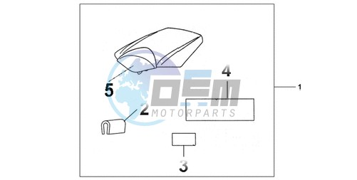 REAR SEAT COWL REPSOL