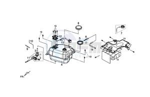 FIDDLE III 50 L4-L6 drawing GAS TANK -  PETROL VALVE